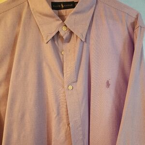 Ralph lauren light purple shirt, never worn! I took tags off to get it pressed!
